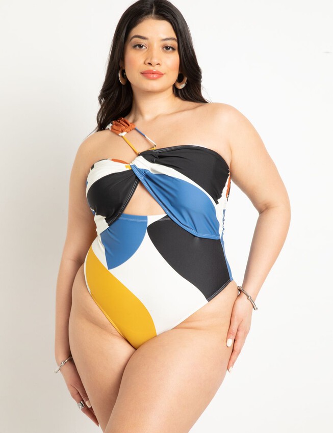 Swimsuits For All Women's Plus Size Chlorine Resistant Square Neck