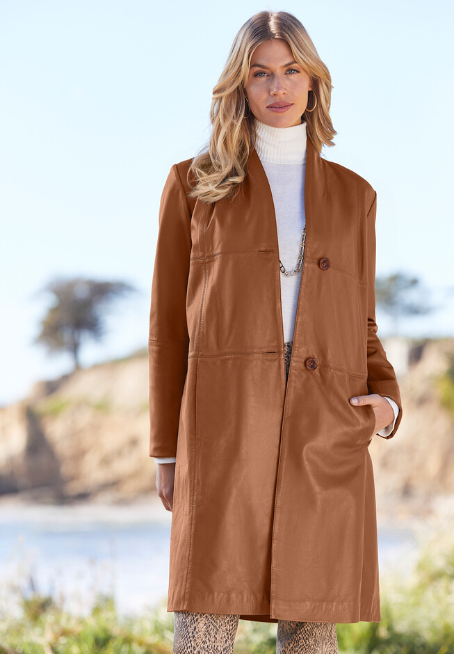 Roaman's Women's Plus Size Rhinestone-Studded Bomber Jacket Vegan Leather  Jacket