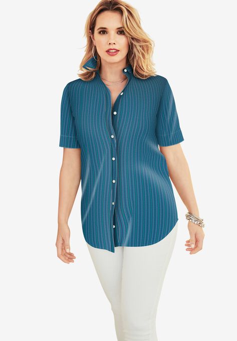 Short-Sleeve Kate Big Shirt | Fullbeauty Outlet