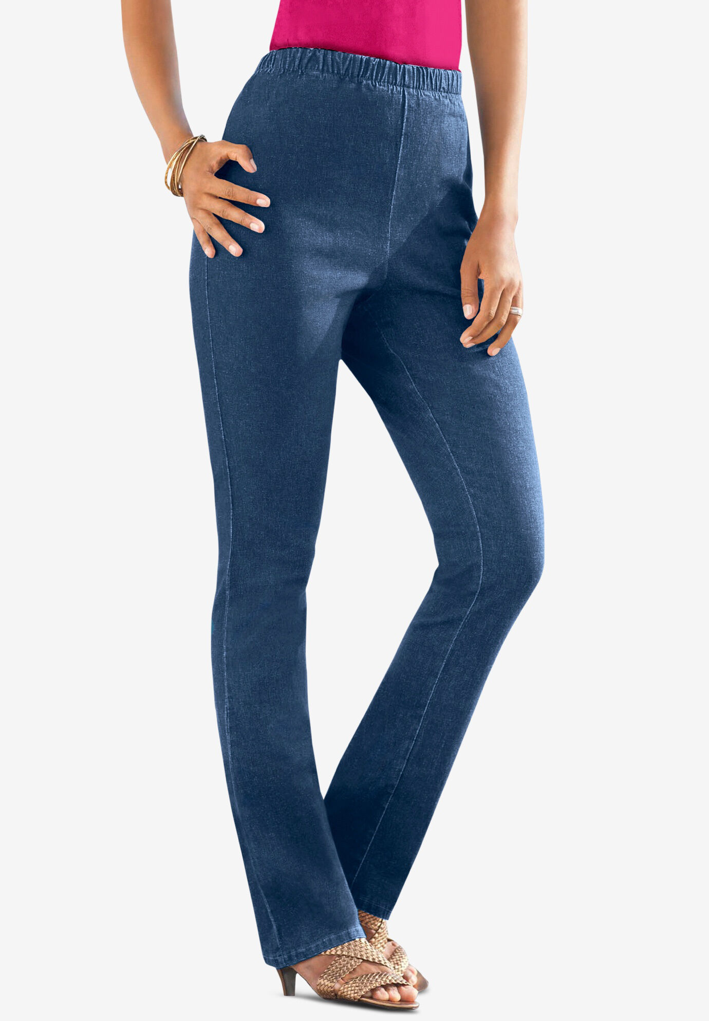 pull on stretch jeans plus size