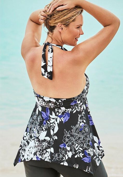 Flared Tankini Top With Bust Support Fullbeauty Outlet 