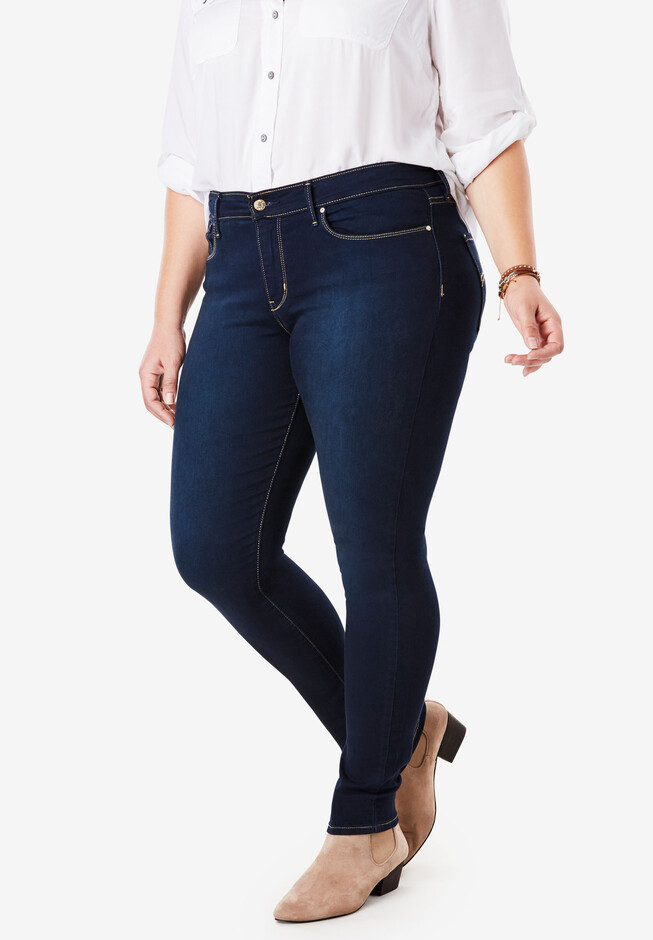 Signature by Levi Strauss & Co. Women's Mid Rise Skinny Jeans 