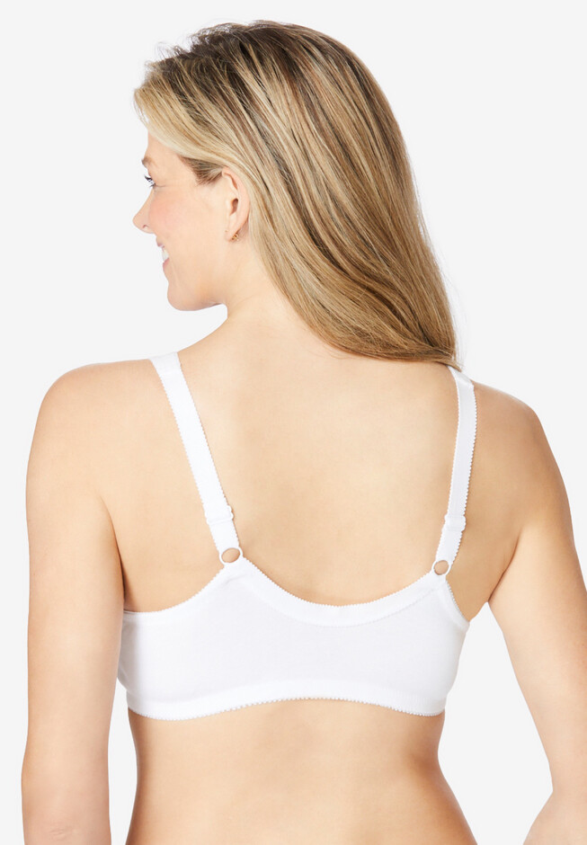 Womens Perfectly Fit Comfort Wireless T-Shirt Bra Women's Front Side Buckle  Lace Edge Without Steel Ring Movement (Beige, 36) at  Women's  Clothing store