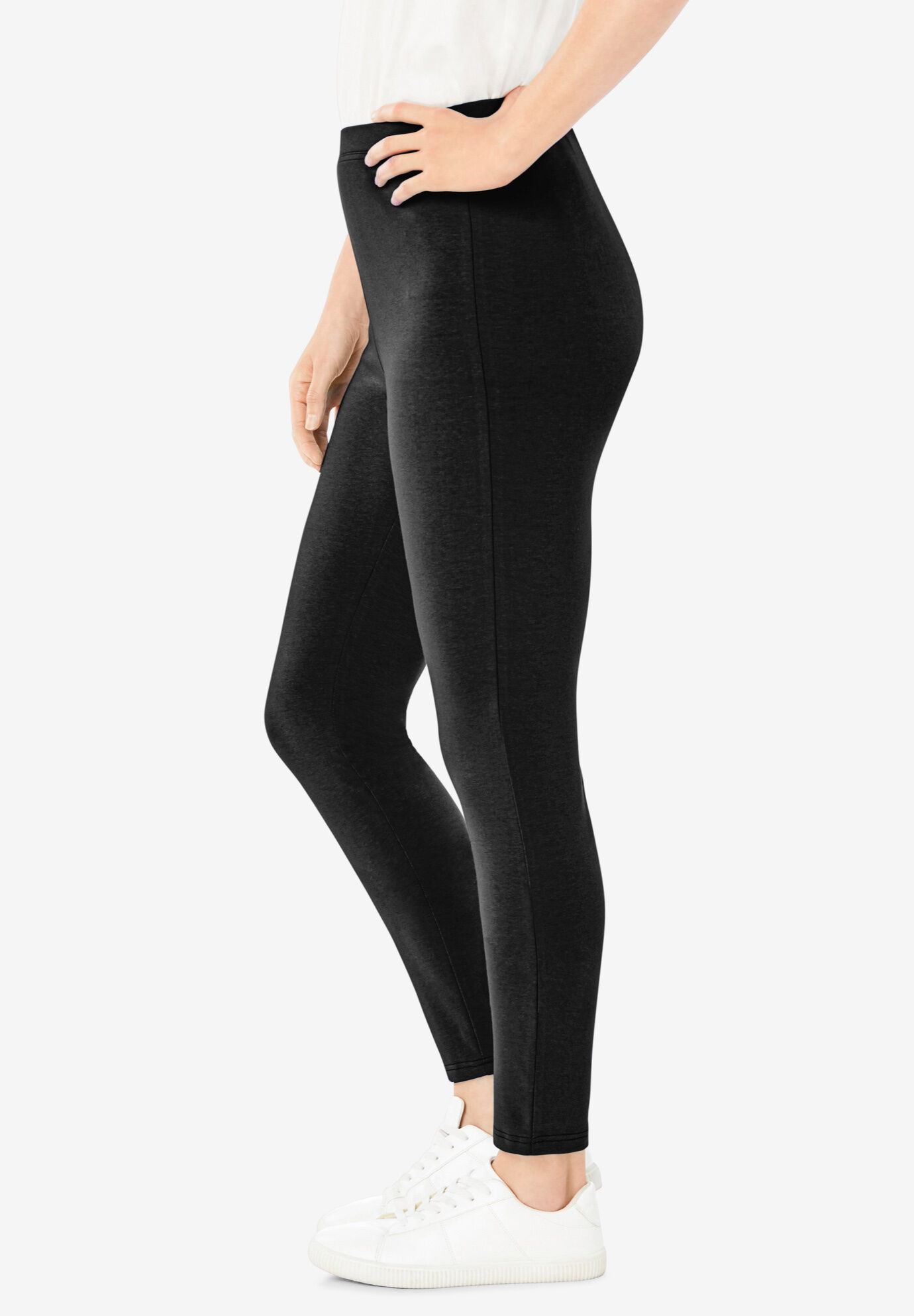 Women's Stretchy Cotton legging,Black – All Brands Factory Outlet