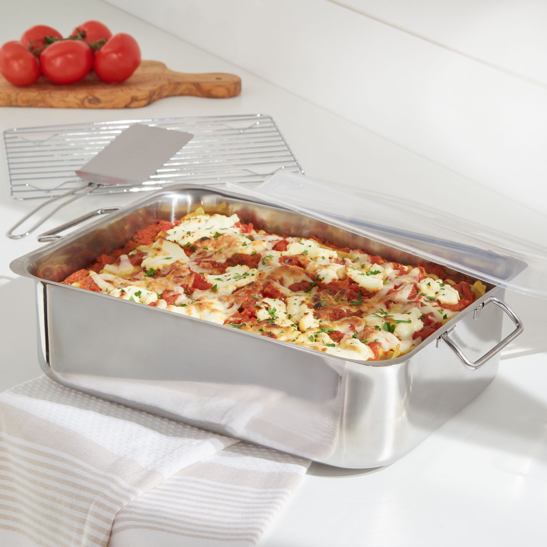 4Pc. AllInOne Roaster & Lasagna Pan Fullbeauty Outlet