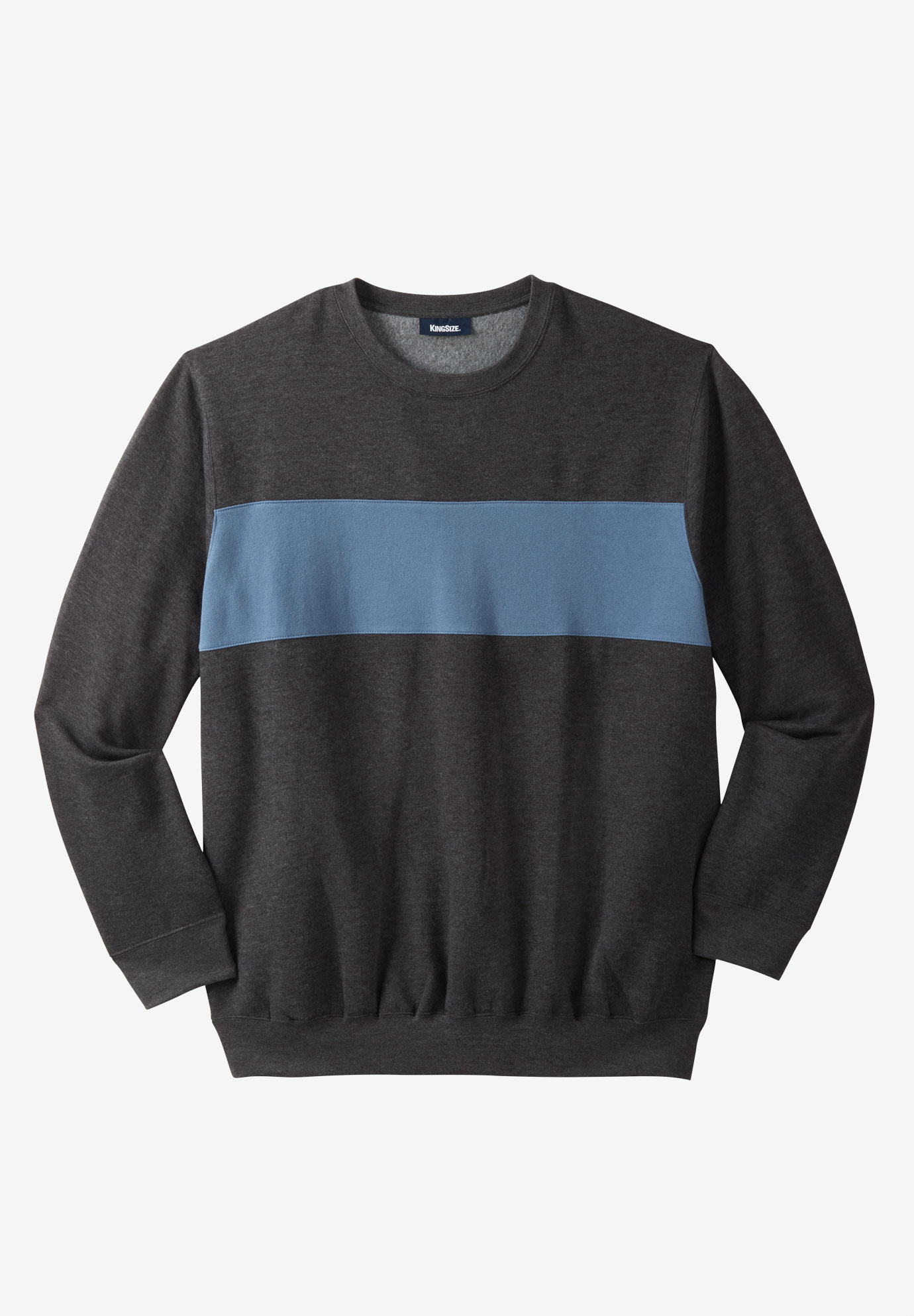 Colorblock Stripe Fleece Sweatshirt| Big and Tall Hoodies ...