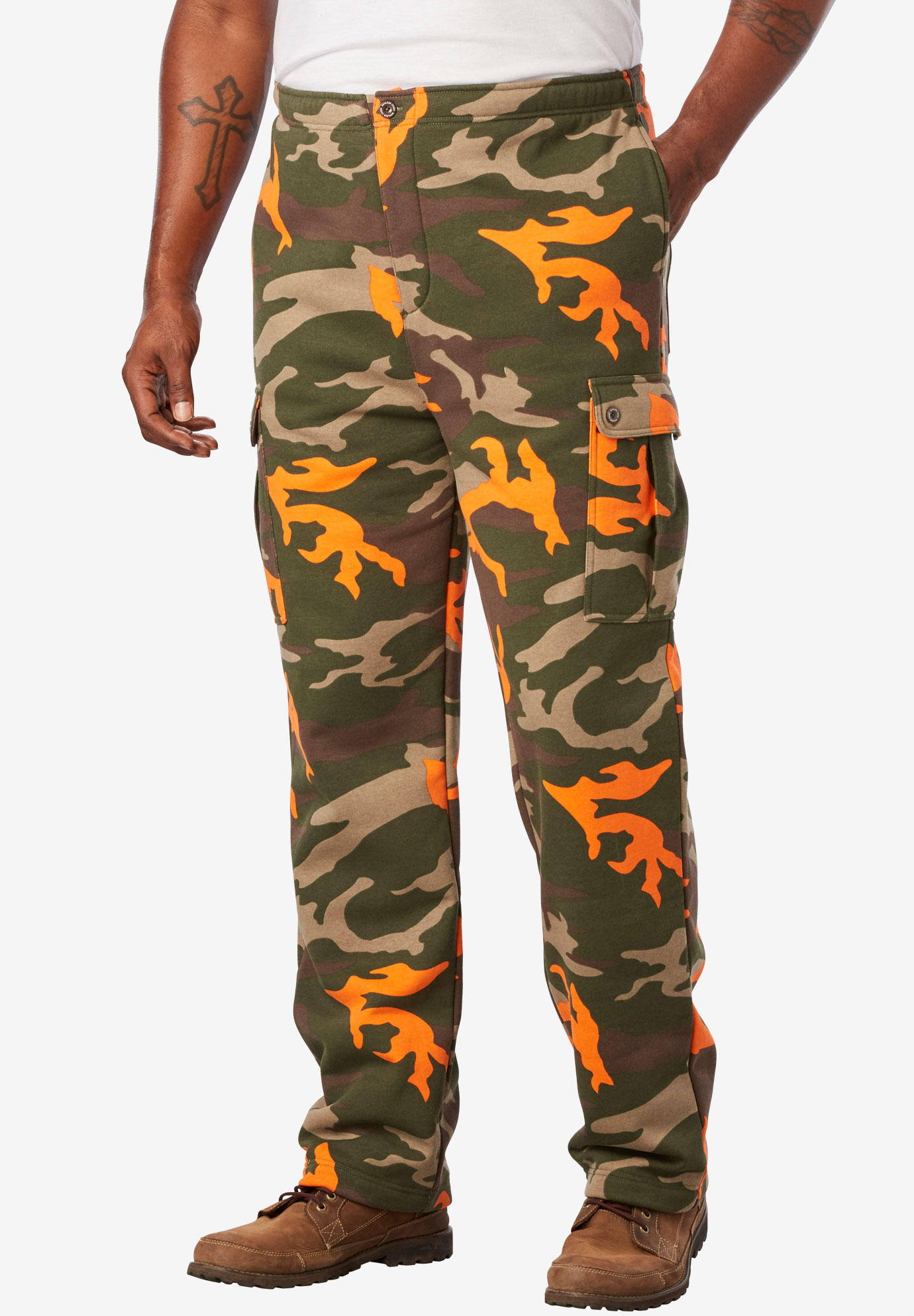 Boulder Creek® Thermal-Lined Cargo Pants| Big and Tall Casual Pants ...