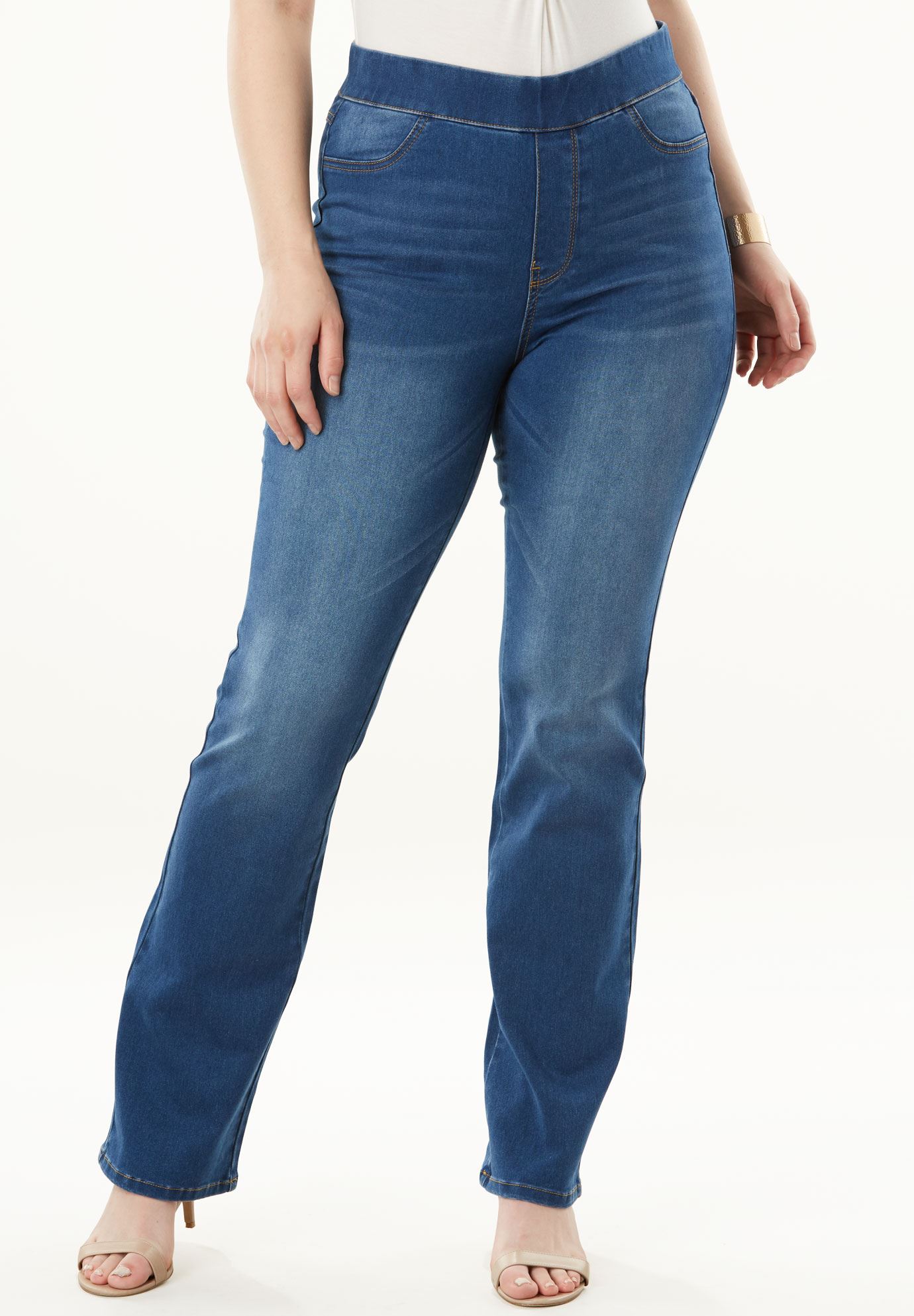 The No  Gap Slim Bootcut Jean  by Denim  24 7  Plus Size 