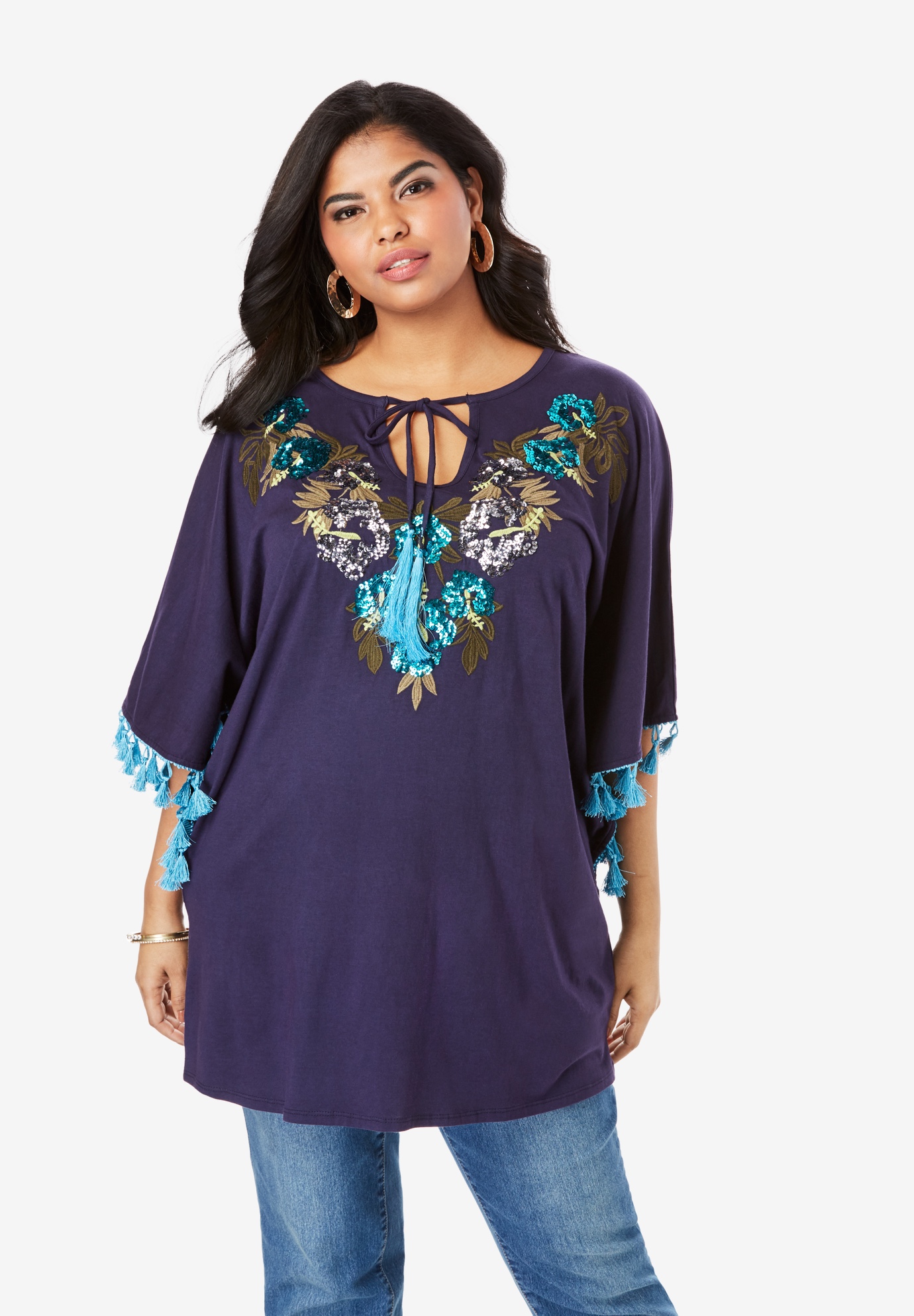 Embellished Tunic | Fullbeauty Outlet