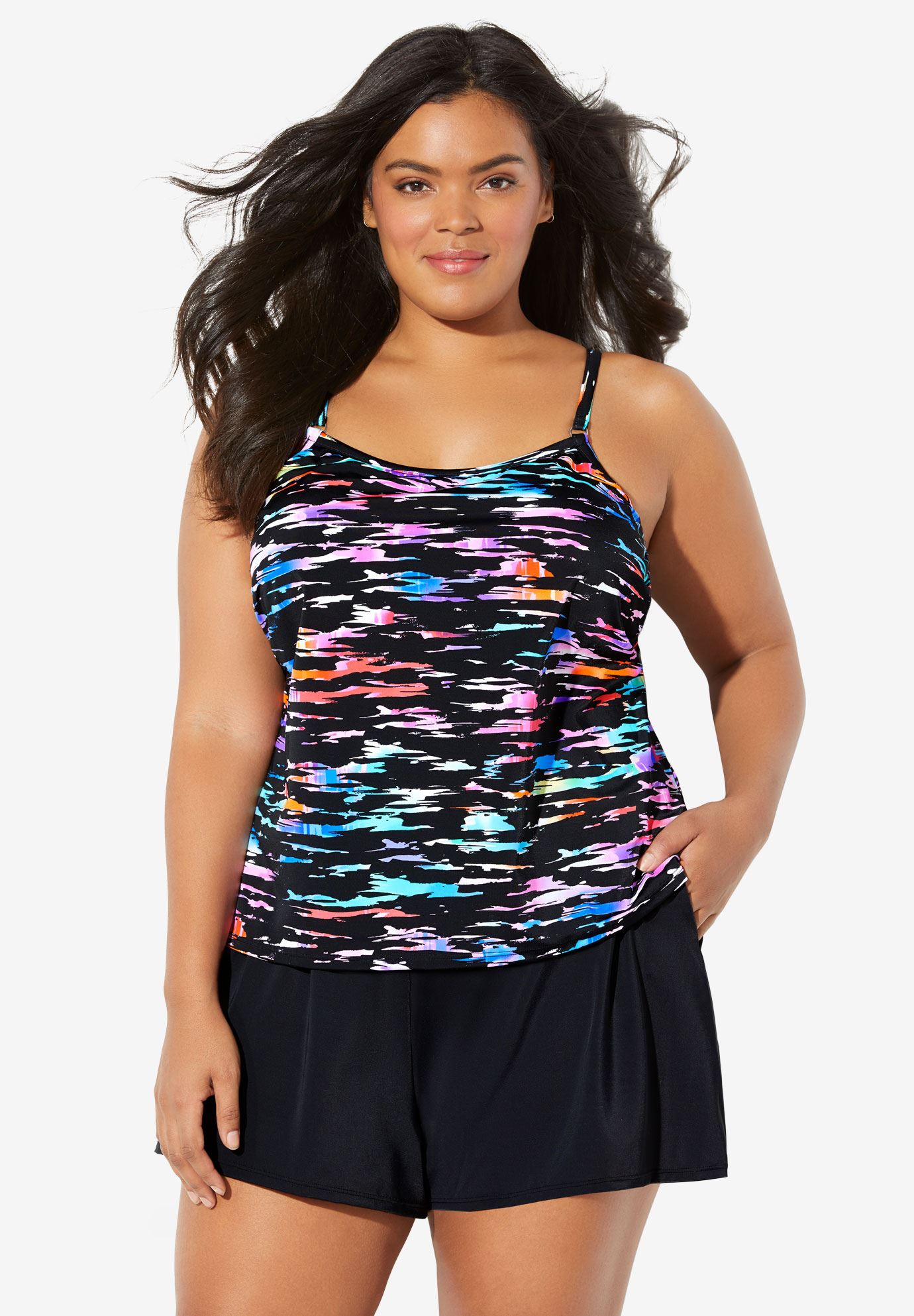 Swim Romper by TrimShaper® by Miraclebrand | Plus Size One Piece ...
