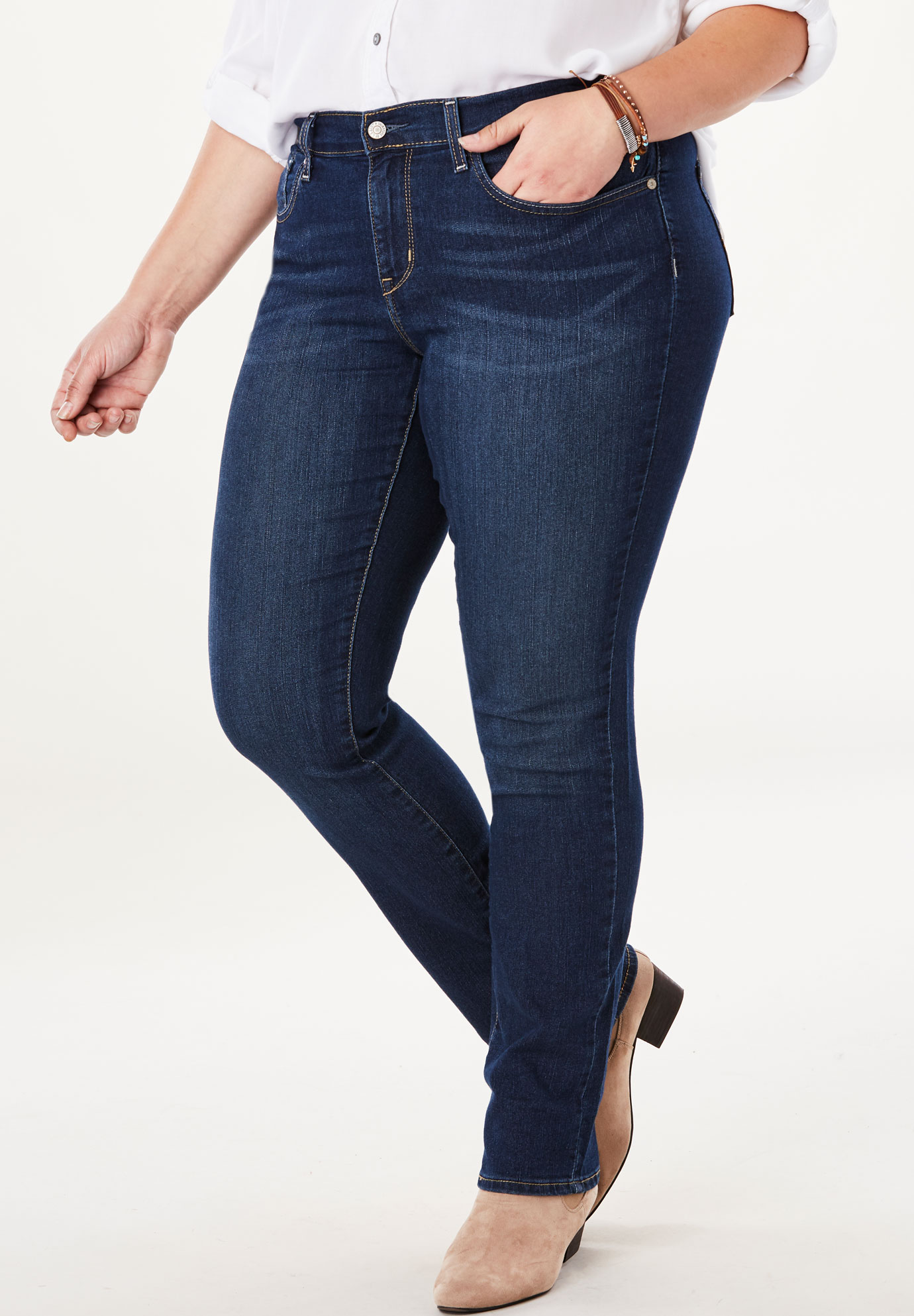 Signature By Levi Strauss And Co™ Gold Label Womens Plus Curvy Straight Jeans Fullbeauty Outlet 1310