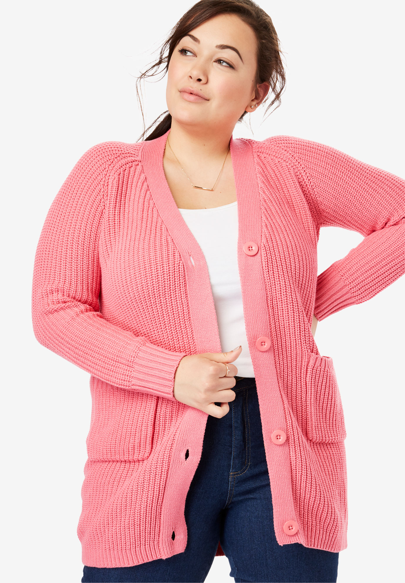 Queenstown Button Wrap Sweater Cardigan Plus Size For Women Plus Size Cardigans Lands End