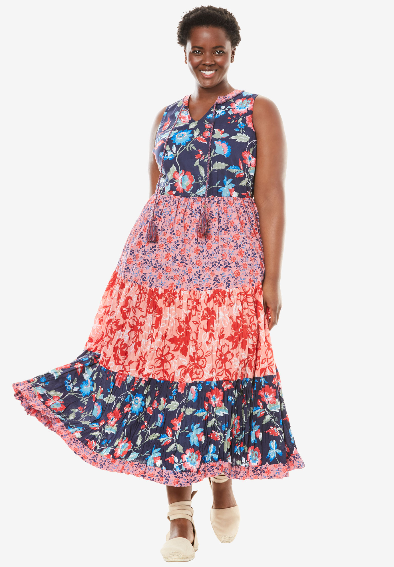 A-line maxi dress| Plus Size Casual Dresses | Fullbeauty