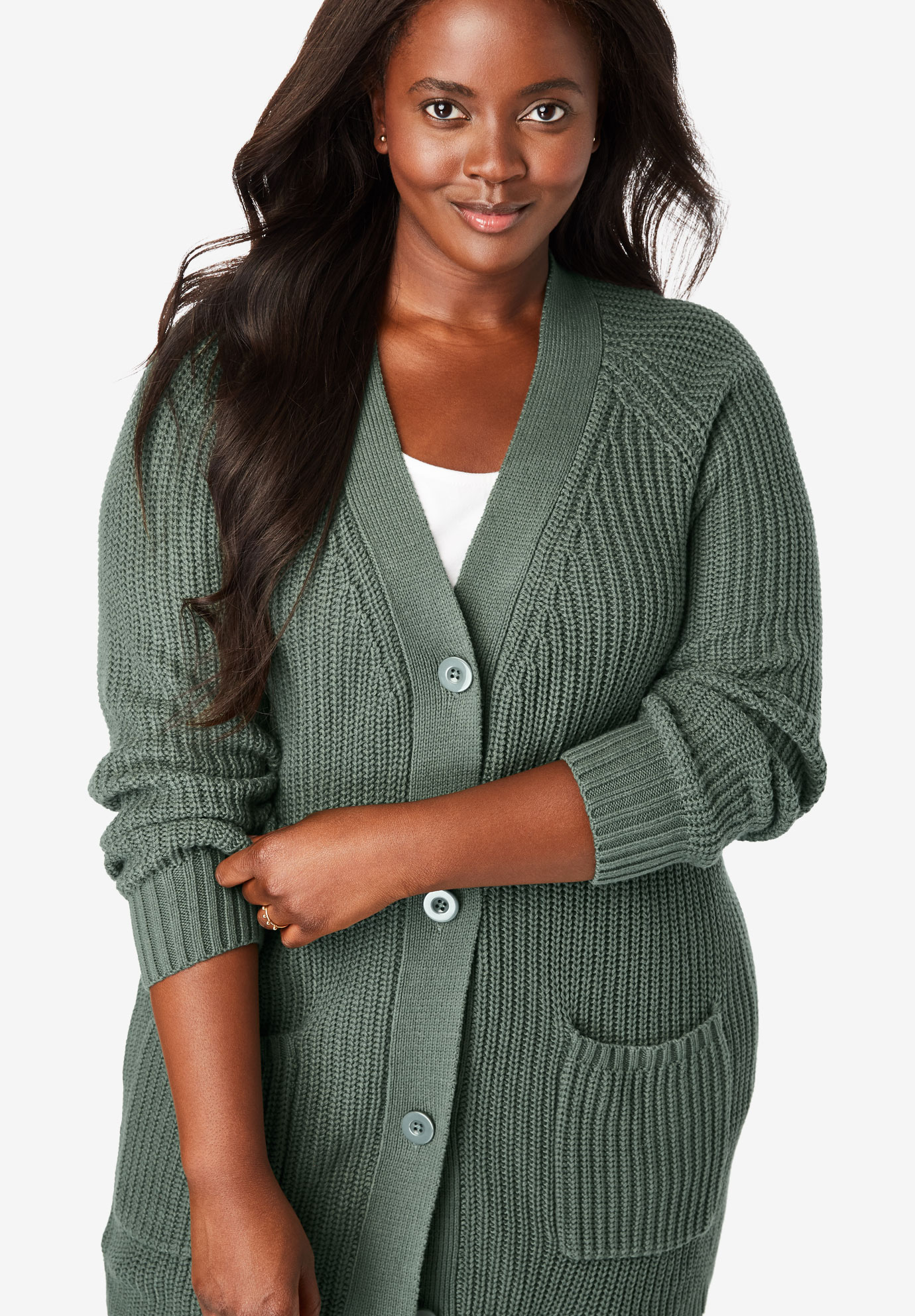 Button Front Shaker Cardigan Plus Size Sweaters & Cardigans Fullbeauty