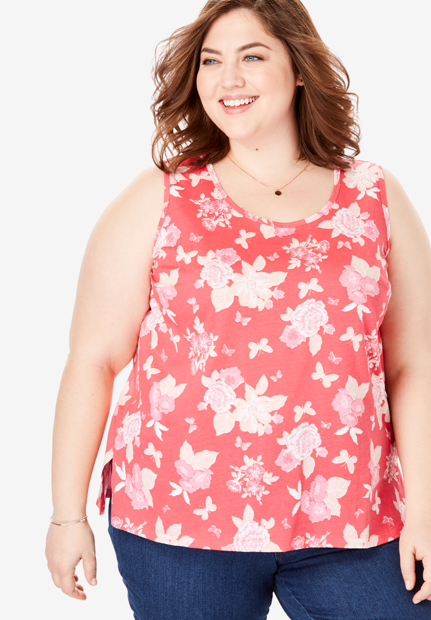 Perfect Printed Tank Top Plus Size Tops Tees Fullbeauty