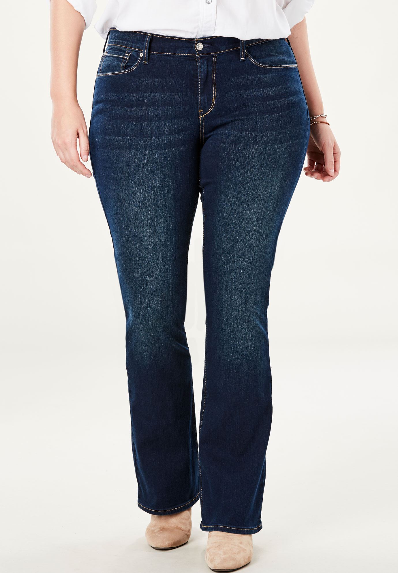 Signature By Levi Strauss And Co™ Gold Label Womens Plus Curvy Boot Cut Jeans Plus Size Bootcut 3948